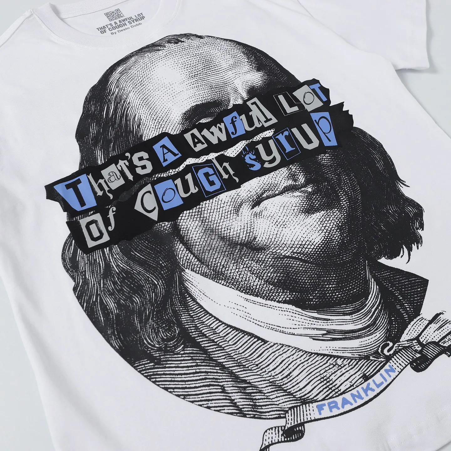 #White/Black I THAT'S A AWFUL LOT OF COUGH SYRUP In Stock Real shot American simple trendy brand loose casual T-shirt Fabric (fabric): 32 counts Weight combed double yarn pure cotton Sizes (size): S-M L X L Color (colour): White, Black